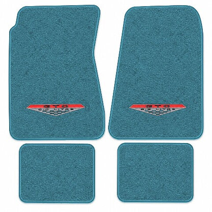 1966-1967 Pontiac GTO 4spd Loop Floor Mats with Embroidered Logo Choices - 4-Piece - product details image 10