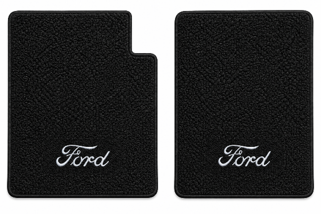 1961-1964 Ford F-100 Loop Floor Mats with Embroidered Logo Choices - 2-Piece - product details image 2
