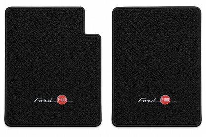 1961-1964 Ford F-100 Loop Floor Mats with Embroidered Logo Choices - 2-Piece - product details image 4