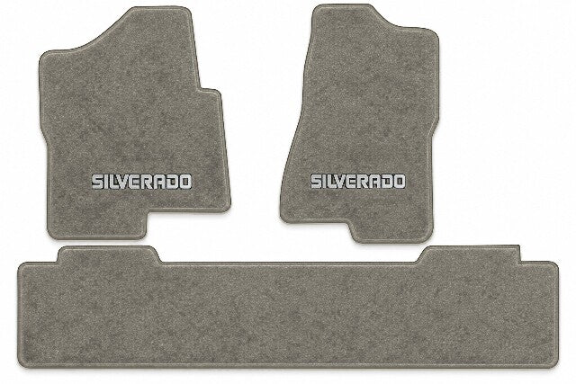2007 Chevy Silverado 1500 Classic Ext Cab Frts & Rr Logo Floor Mats - 3-Piece - product image