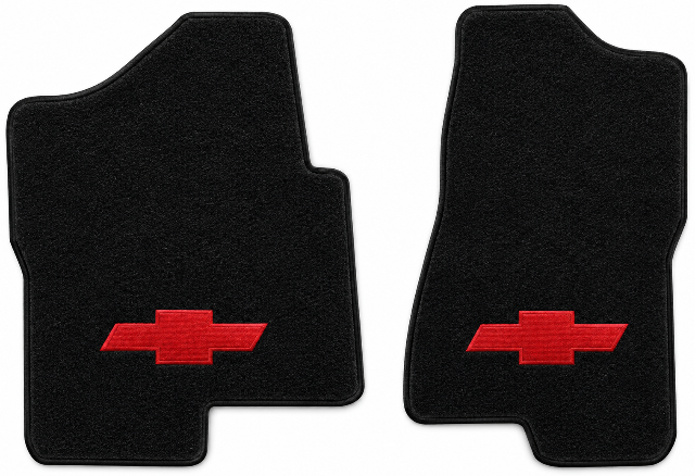 2007 Chevy Silverado 1500 Classic Reg Cab Floor Mats with Embroidered Logo Choices - 2-Piece - product details image 2