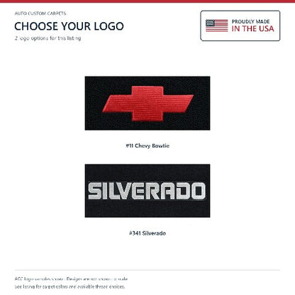 2007 Chevy Silverado 1500 Classic Reg Cab Floor Mats with Embroidered Logo Choices - 2-Piece - product details image 7