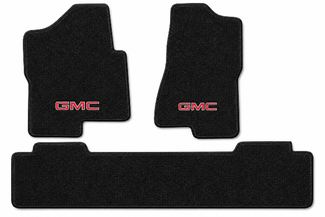 2007 GMC Sierra 1500 Classic Ext Cab Frts & Rr Floor Mats with Embroidered Logo Choices - 3-Piece - product details image 2