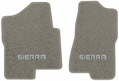 2007 GMC Sierra 1500 Classic Reg Cab Cutpile Floor Mats with Embroidered Logo Choices - 2-Piece - product image