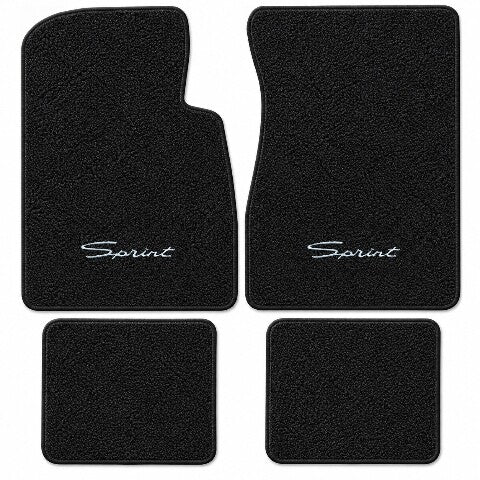 1960-1962 Ford Falcon 2DR/4DR Loop Floor Mats with Embroidered Logo Choices - 4-Piece - product details image 3