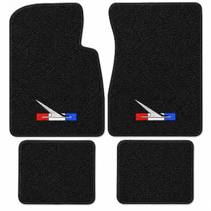 1960-1962 Ford Falcon 2DR/4DR Loop Floor Mats with Embroidered Logo Choices - 4-Piece - product details image 7