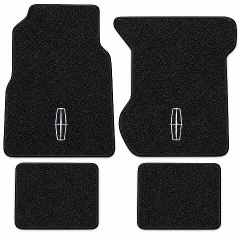 1974 Lincoln Continental Cutpile Floor Mats with Embroidered Logo Choices - 4-Piece - product details image 2