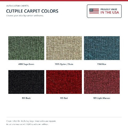 1974 Lincoln Continental Cutpile Floor Mats with Embroidered Logo Choices - 4-Piece - product details image 6