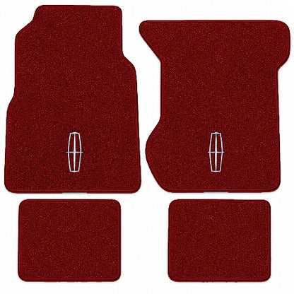 1974 Lincoln Continental Cutpile Floor Mats with Embroidered Logo Choices - 4-Piece - product image