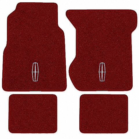 1974 Lincoln Continental Cutpile Floor Mats with Embroidered Logo Choices - 4-Piece - product image