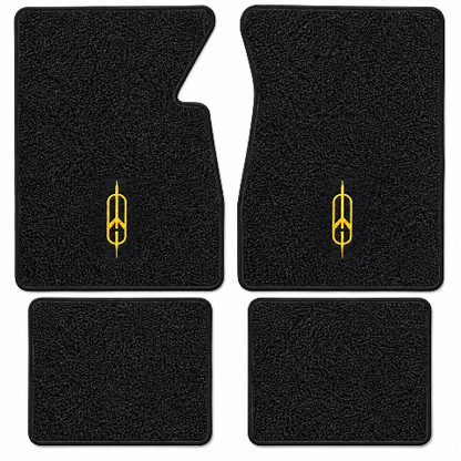 1958 Oldsmobile Dynamic 88 Loop Floor Mats with Embroidered Logo Choices - 4-Piece - product details image 2