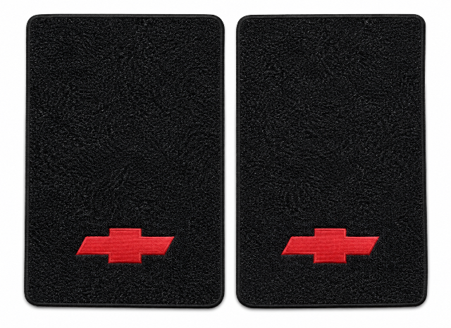 2001-02 Chevy C3500HD Reg Cab/Ext Cab Old Body Floor Mats with Embroidered Logo Choices - 2-Piece - product details image 2