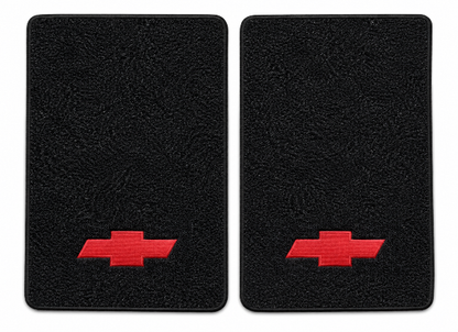 2001-02 Chevy C3500HD Reg Cab/Ext Cab Old Body Floor Mats with Embroidered Logo Choices - 2-Piece - product details image 2