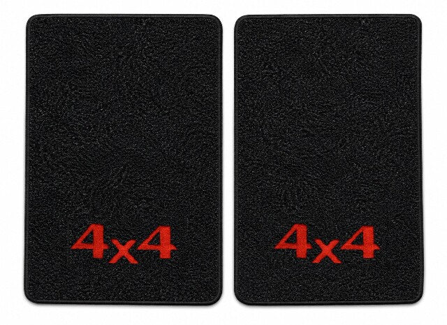 2001-02 Chevy C3500HD Reg Cab/Ext Cab Old Body Floor Mats with Embroidered Logo Choices - 2-Piece - product details image 3