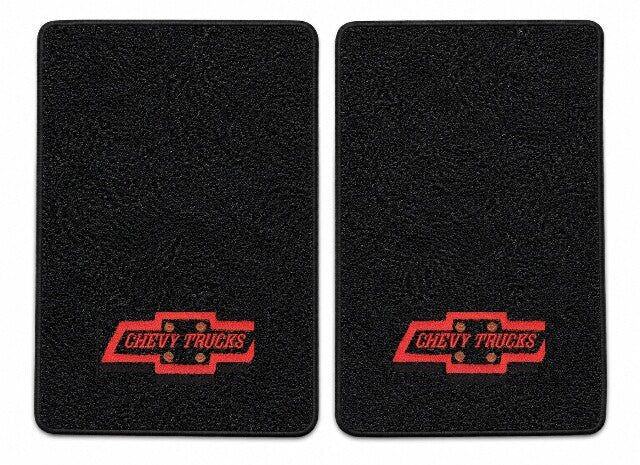 2001-02 Chevy C3500HD Reg Cab/Ext Cab Old Body Floor Mats with Embroidered Logo Choices - 2-Piece - product details image 4
