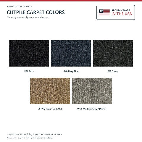 2001-02 Chevy C3500HD Reg Cab/Ext Cab Old Body Floor Mats with Embroidered Logo Choices - 2-Piece - product details image 9