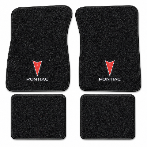 1987-1991 Pontiac Bonneville Cutpile Floor Mats with Embroidered Logo Choices - 4-Piece - product details image 2