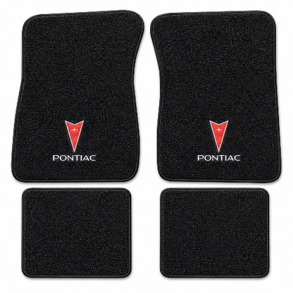 1987-1991 Pontiac Bonneville Cutpile Floor Mats with Embroidered Logo Choices - 4-Piece - product details image 2