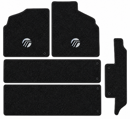 1993-98 Villager Frts Rr Runners & Side Door Floor Mats with Embroidered Logo Choices - 5-Piece - product details image 2