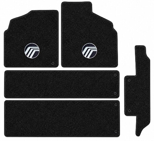 1993-98 Villager Frts Rr Runners & Side Door Floor Mats with Embroidered Logo Choices - 5-Piece - product details image 3