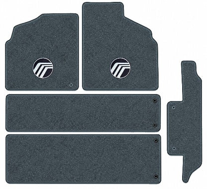 1993-98 Villager Frts Rr Runners & Side Door Floor Mats with Embroidered Logo Choices - 5-Piece - product image