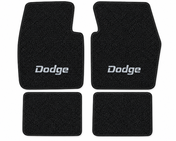 1970-1973 Dodge Challenger Loop Floor Mats with Embroidered Logo Choices - 4-Piece - product details image 2