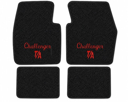 1970-1973 Dodge Challenger Loop Floor Mats with Embroidered Logo Choices - 4-Piece - product details image 5