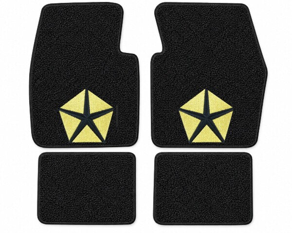 1970-1973 Dodge Challenger Loop Floor Mats with Embroidered Logo Choices - 4-Piece - product details image 6