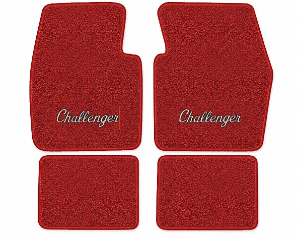 1970-1973 Dodge Challenger Loop Floor Mats with Embroidered Logo Choices - 4-Piece - product image