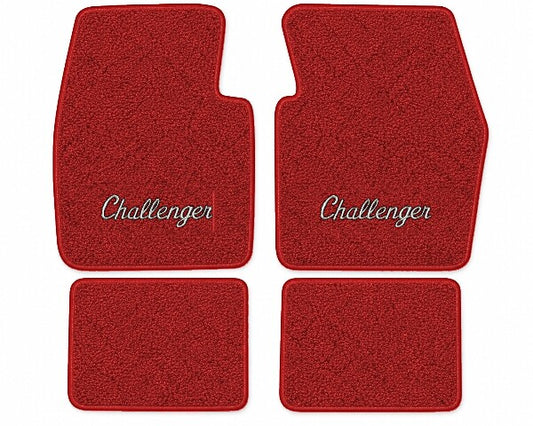1970-1973 Dodge Challenger Loop Floor Mats with Embroidered Logo Choices - 4-Piece - product image