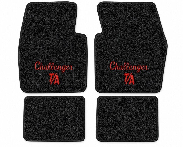 1970-1973 Dodge Challenger Loop Floor Mats with Embroidered Logo Choices - 4-Piece - product details image 17