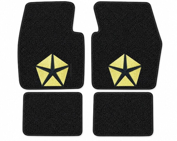 1970-1973 Dodge Challenger Loop Floor Mats with Embroidered Logo Choices - 4-Piece - product details image 18