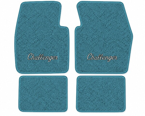 1970-1973 Dodge Challenger Loop Floor Mats with Embroidered Logo Choices - 4-Piece - product details image 13