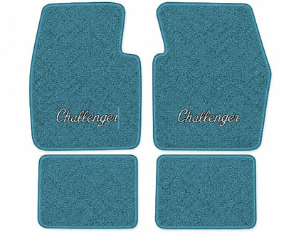 1970-1973 Dodge Challenger Loop Floor Mats with Embroidered Logo Choices - 4-Piece - product details image 13