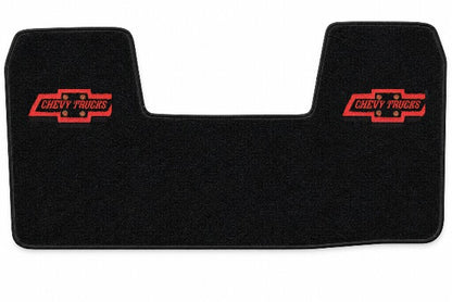 1988-1999 Chevy C1500 Col Shift Cutpile Floor Mat Embroidered Logos Front - 1-Piece - product details image 4