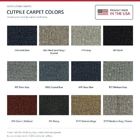1995-2001 GMC Jimmy Cutpile Floor Mats with Embroidered Logo Choices - 4-Piece - product details image 6