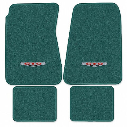 1968-1972 Pontiac GTO Auto Loop Floor Mats with Embroidered Logo Choices - 4-Piece - product image