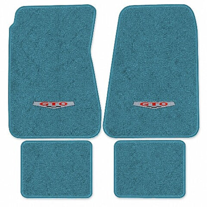 1968-1972 Pontiac GTO Auto Loop Floor Mats with Embroidered Logo Choices - 4-Piece - product details image 10