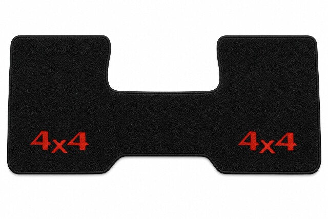 1975-86 Chevy C10 2WD Auto/3sp Low Tnl Floor Mat Embroidered Logos Front - 1-Piece - product details image 3