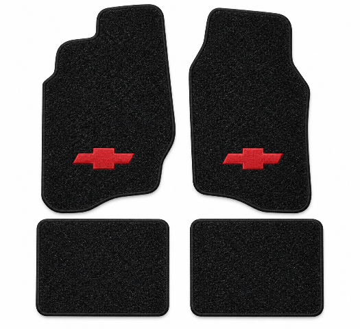 1995-2005 Chevy Cavalier 2DR/4DR Cutpile Floor Mats with Embroidered Logo Choices - 4-Piece - product details image 2