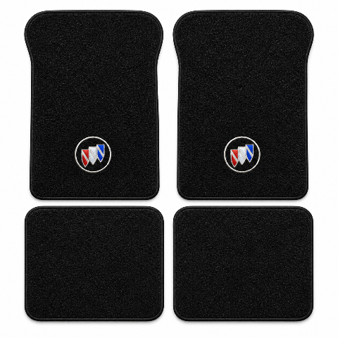 1992-1999 Buick LeSabre Custom Cutpile Floor Mats with Embroidered Logo Choices - 4-Piece - product details image 2