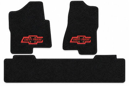 1999-06 Chevy Silverado 1500 Ext Cab Frts & Rr Floor Mats with Embroidered Logo Choices - 3-Piece - product details image 5
