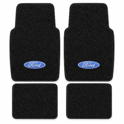 1991-1996 Ford Escort Cutpile Floor Mats with Embroidered Logo Choices - 4-Piece - product details image 3
