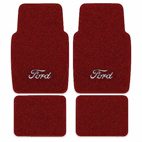 1991-1996 Ford Escort Cutpile Floor Mats with Embroidered Logo Choices - 4-Piece - product image