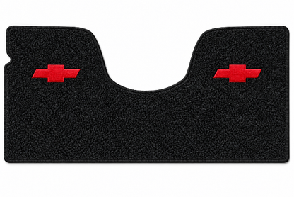 1967-1972 Chevy C10 2WD Auto/3sp No Shifter Loop Floor Mat Embroidered Logos - 1-Piece - product details image 2