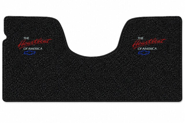 1967-1972 Chevy C10 2WD Auto/3sp No Shifter Loop Floor Mat Embroidered Logos - 1-Piece - product details image 4