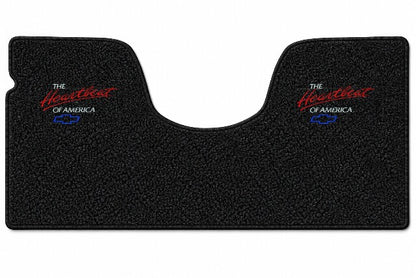 1967-1972 Chevy C10 2WD Auto/3sp No Shifter Loop Floor Mat Embroidered Logos - 1-Piece - product details image 4