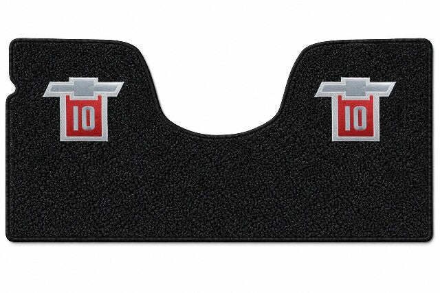 1967-1972 Chevy C10 2WD Auto/3sp No Shifter Loop Floor Mat Embroidered Logos - 1-Piece - product details image 5