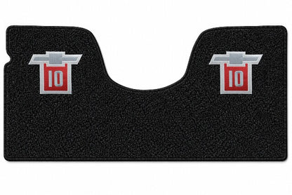 1967-1972 Chevy C10 2WD Auto/3sp No Shifter Loop Floor Mat Embroidered Logos - 1-Piece - product details image 5