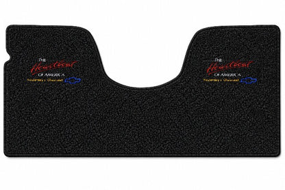 1967-1972 Chevy C10 2WD Auto/3sp No Shifter Loop Floor Mat Embroidered Logos - 1-Piece - product details image 6